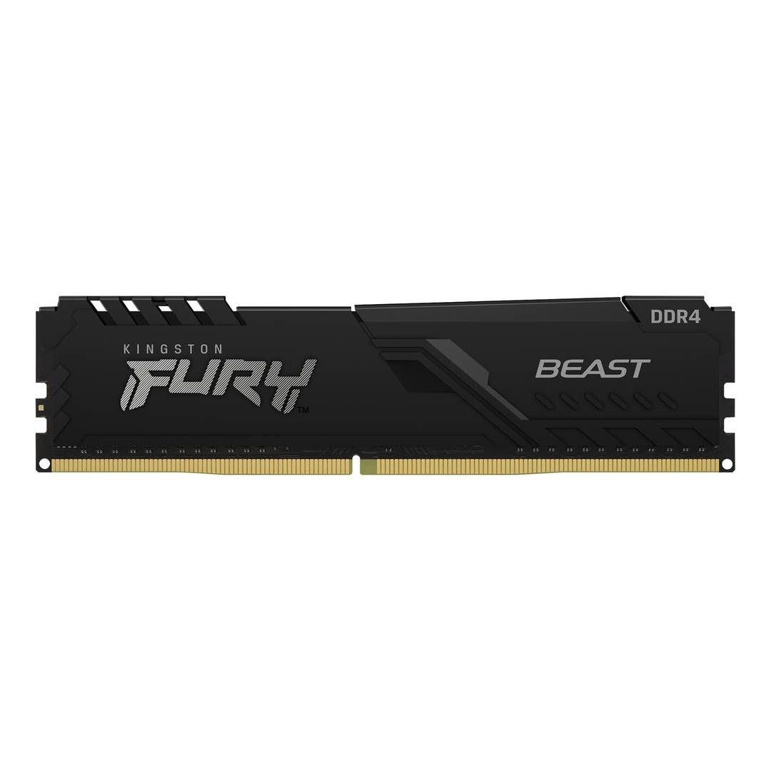 Memoria Ram DDR4 8GB 2666MHz Kingston FURY Beast Black DIMM, Non-ECC, CL16, 1.2V-0
