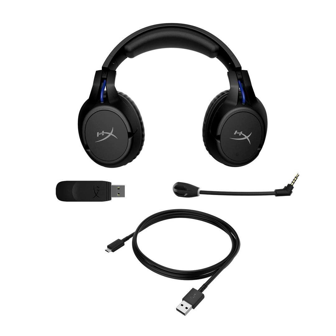 Audífonos Inalámbricos Gamer HyperX Cloud Flight PS5, Over-Ear, USB Dongle, Batería 30 Horas, Negro-4
