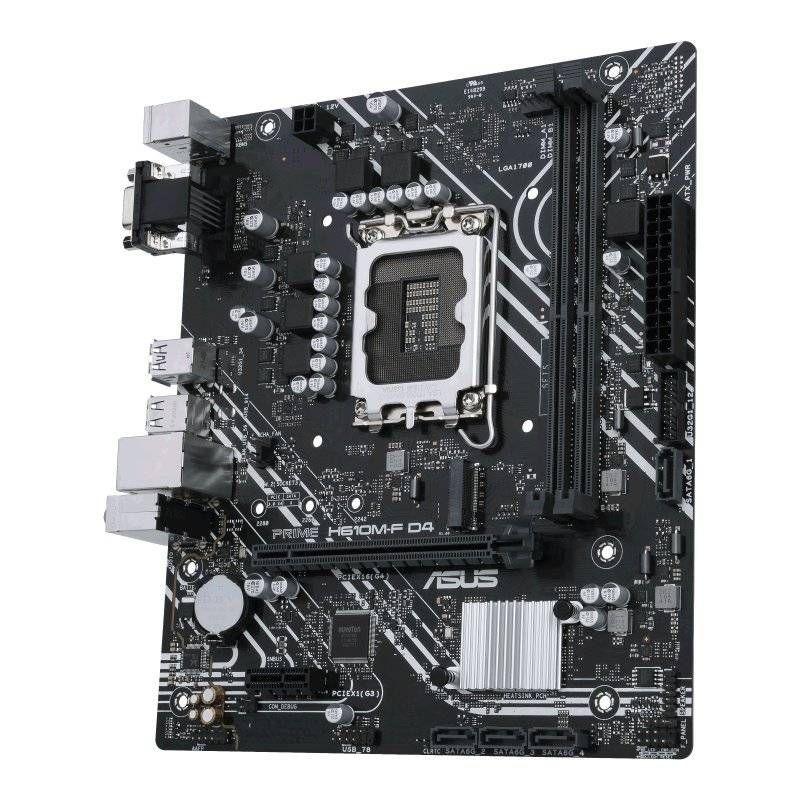 Placa Madre ASUS PRIME H610M-F D4, Socket LGA1700, 2x DDR4, M.2, PCIe 4.0, VGA, Micro?ATX-2