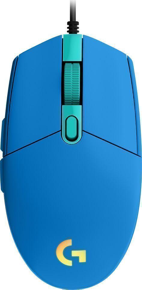 Mouse Gamer G203 Lightsync, 6 Botones, Celeste-3