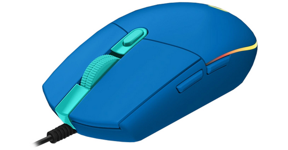 Mouse Gamer G203 Lightsync, 6 Botones, Celeste-2