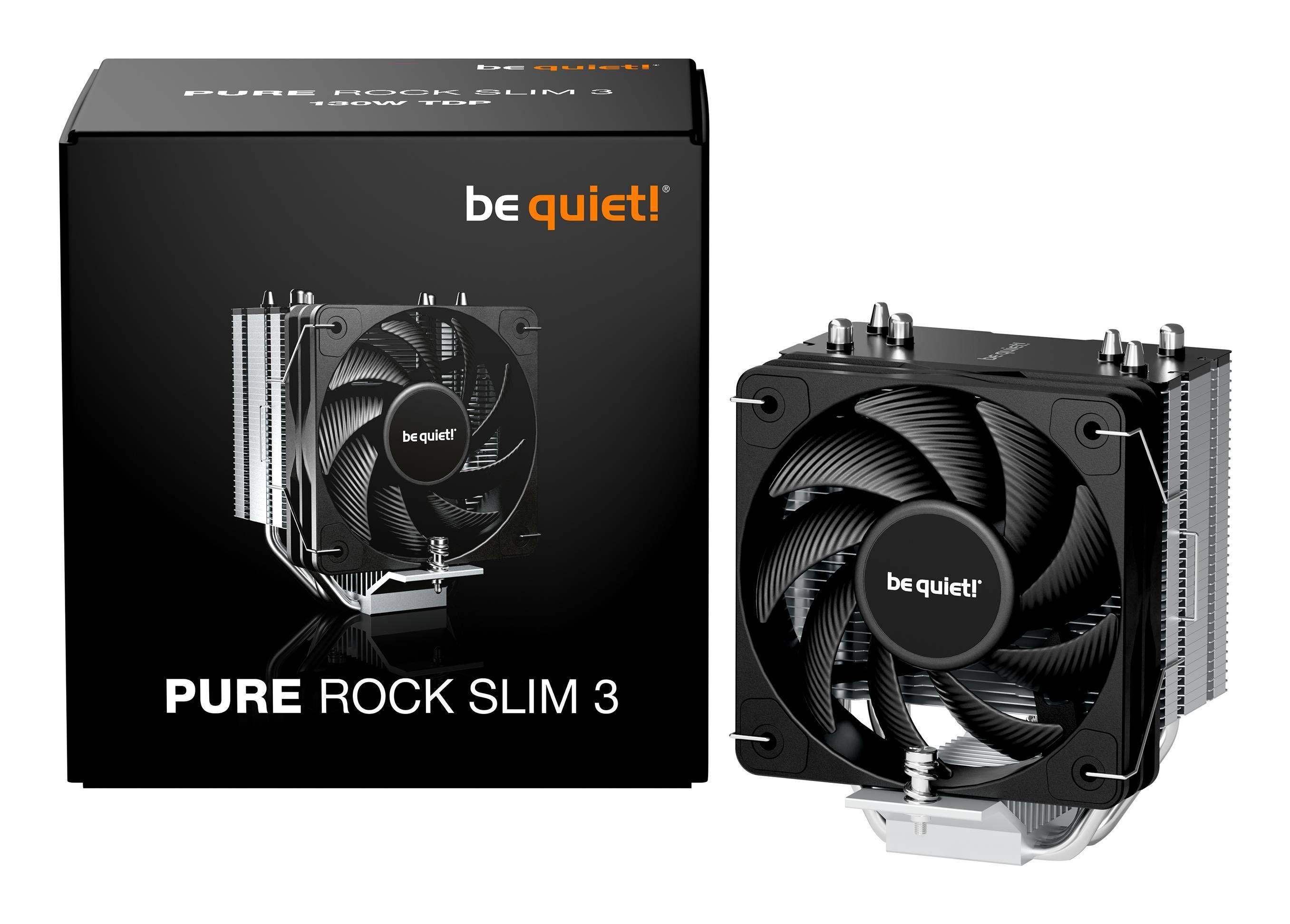 Disipador para CPU Be Quiet! Pure Rock Slim 3, 3 Heatpipes, Ventilador PWM 100mm, 130W TDP-2