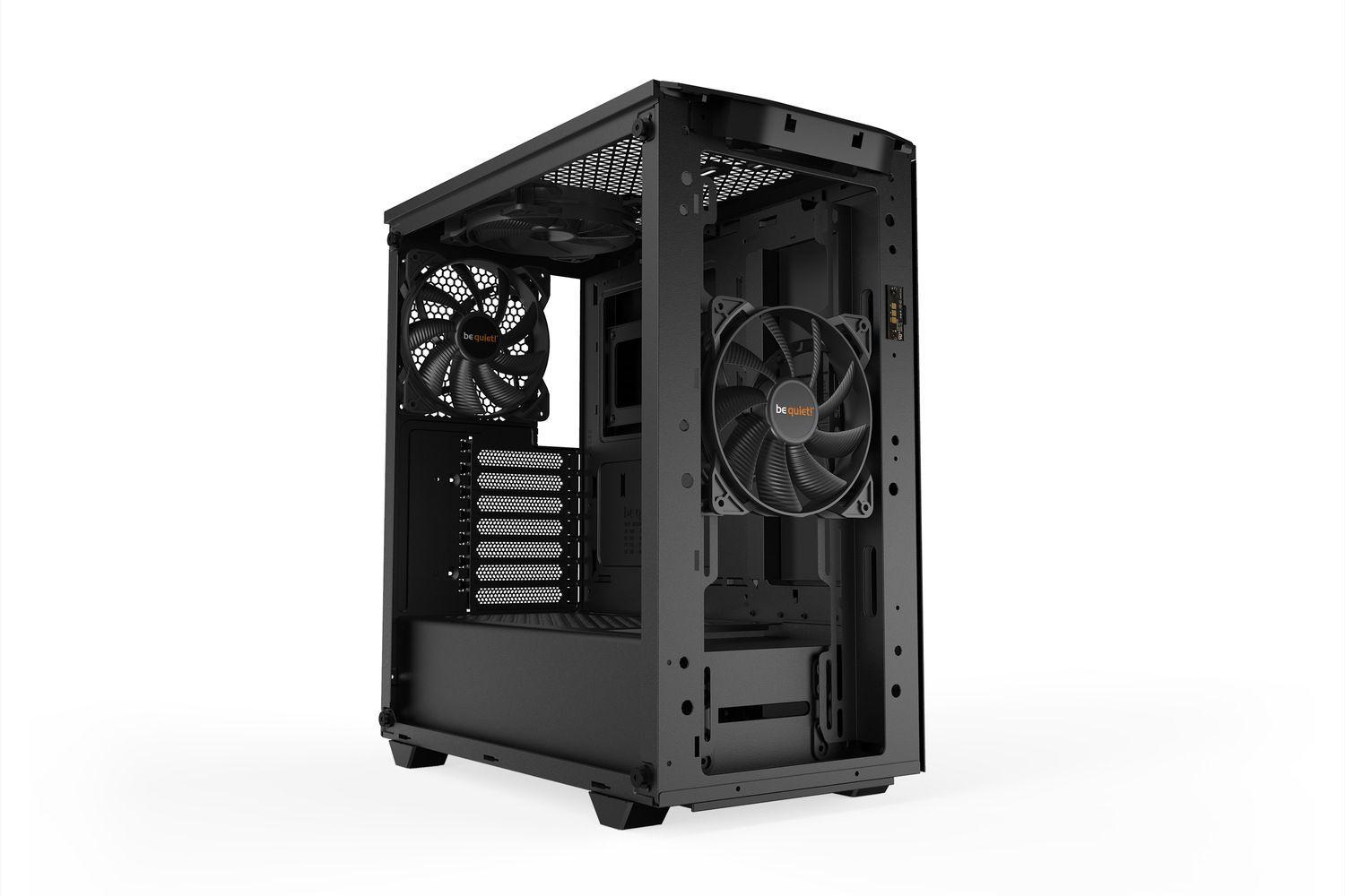 Gabinete Gamer Be Quiet! Pure Base 500DX Black, LED ARGB, ATX, M-ATX, Mini-ITX, Incluye 3 Fans 140mm-3
