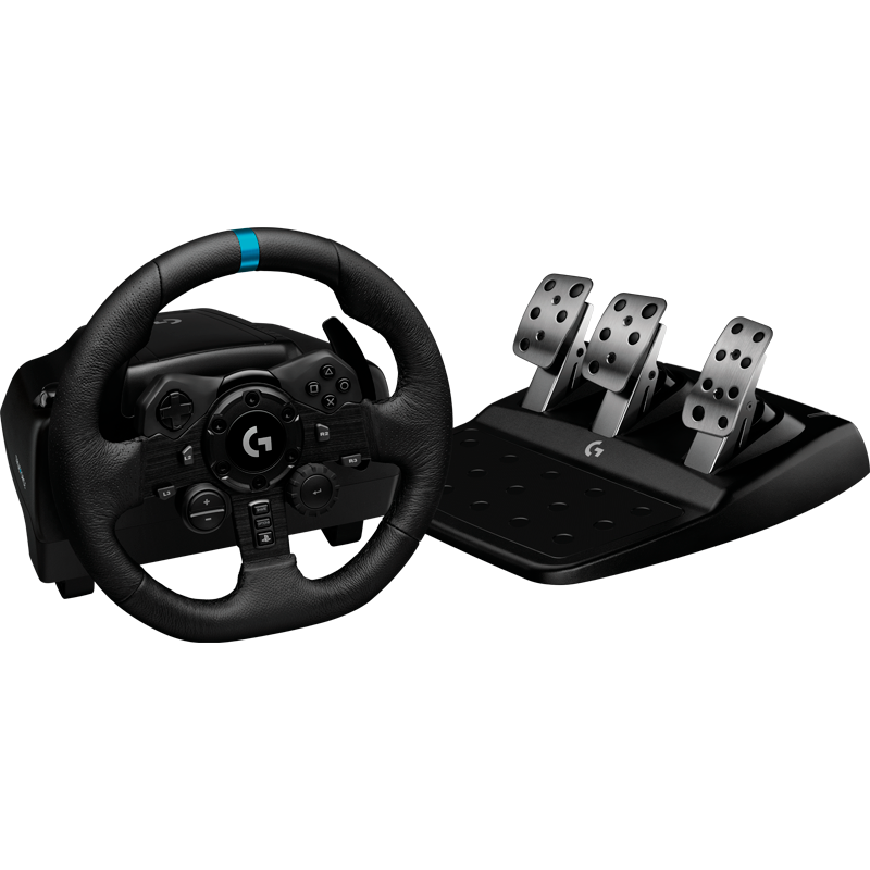 Volante Logitech G923 con Pedales TRUEFORCE para PS4, Diseño Premium, Doble Embrague-1