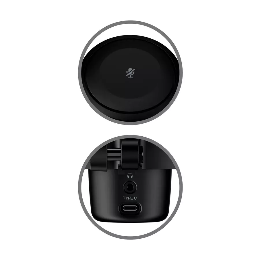 Micrófono para Streaming HyperX DuoCast, Iluminación RGB Compatible con NGENUITY, Negro-3