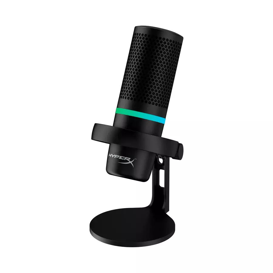 Micrófono para Streaming HyperX DuoCast, Iluminación RGB Compatible con NGENUITY, Negro-2