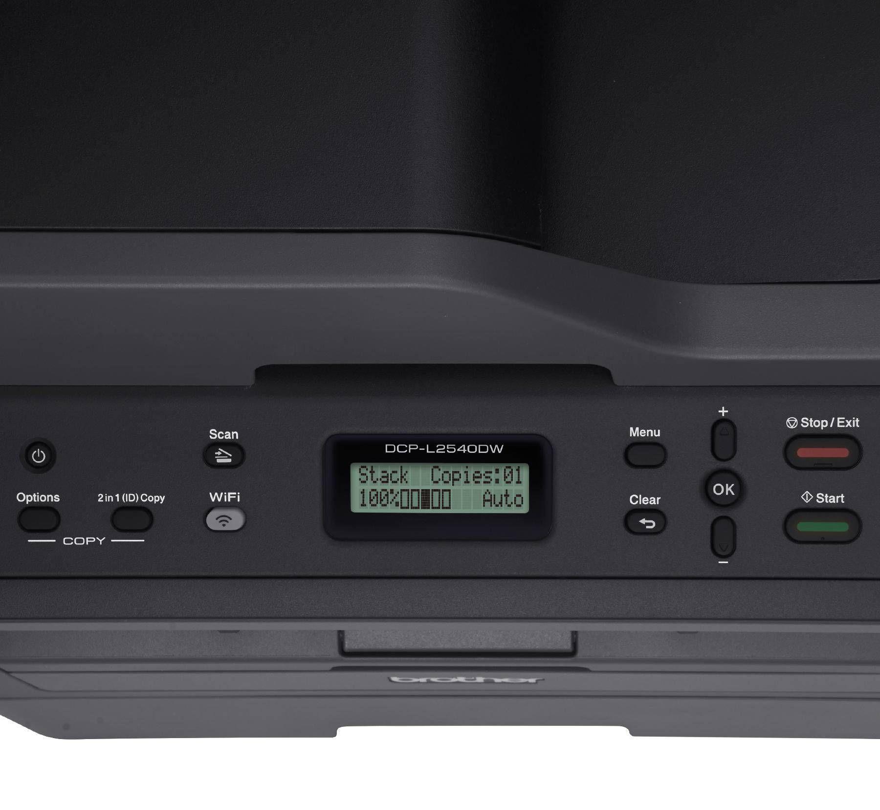 Impresora Multifuncional Brother DCP-L2540DW, B/N, WIFI-2