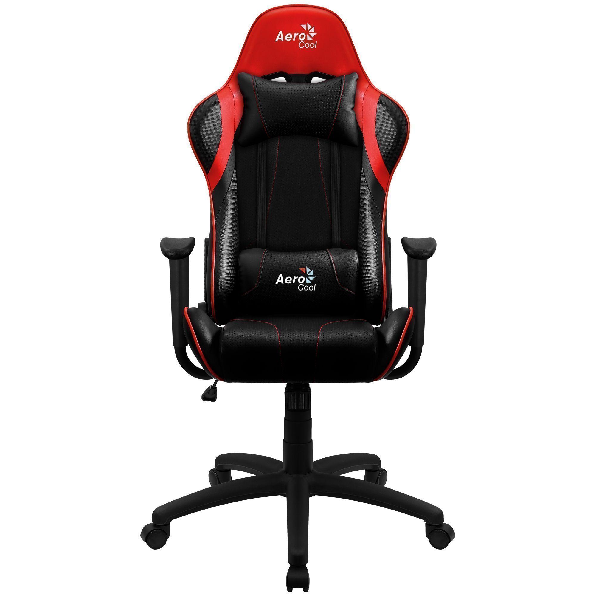 Silla Gamer AeroCool AC100 AIR Black Red Race-0
