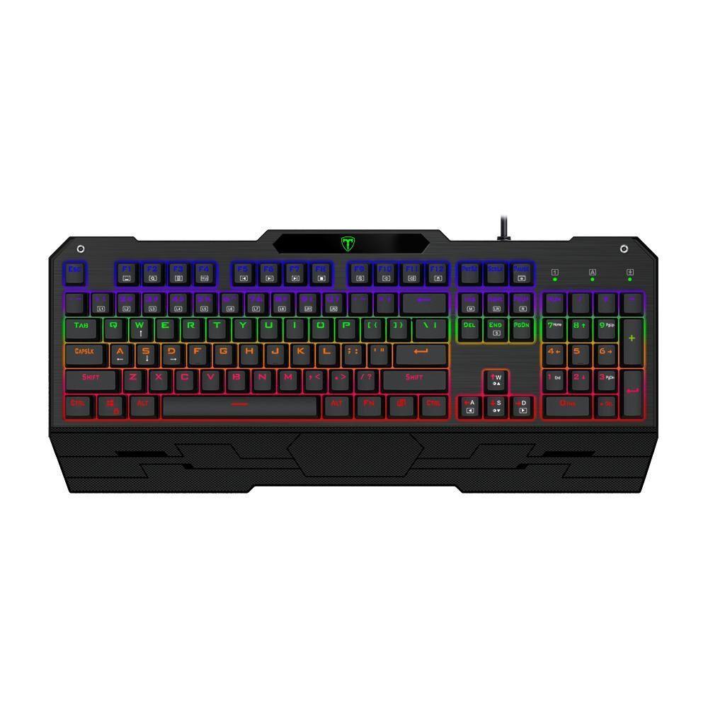 Teclado Mecánico Gamer T-Dagger Battleship, Switch Oetemu Blue, RGB, Inglés-0
