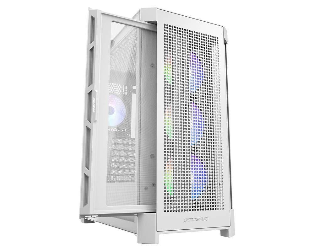 Gabinete Gamer Cougar DuoFace Pro RGB White, Mid-Tower, 4 Ventiladores Incluídos, Blanco-4