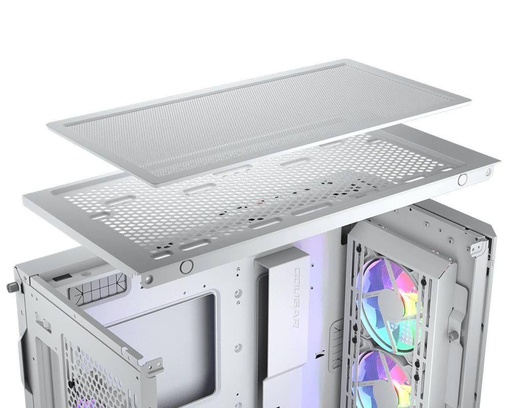 Gabinete Gamer Cougar DuoFace Pro RGB White, Mid-Tower, 4 Ventiladores Incluídos, Blanco-5