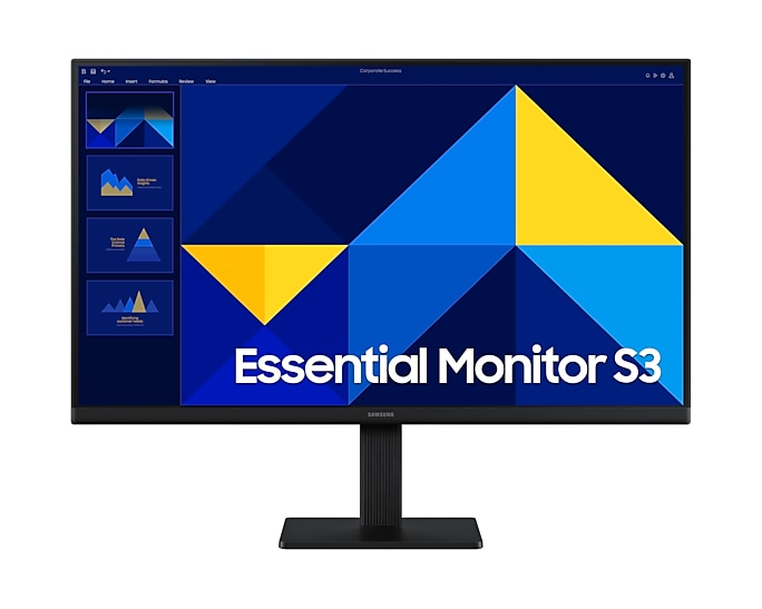 Monitor Plano Samsung Essential S3 S32GD 27'' FHD, 120Hz, Panel IPS, 5ms, Eye Saver, Negro-0
