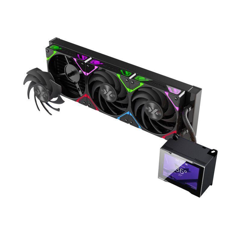 Refrigeración Líquida XYZ HYDROVIEW 360 Black, Pantalla LCD 3.5", A-RGB, Intel/AMD-2