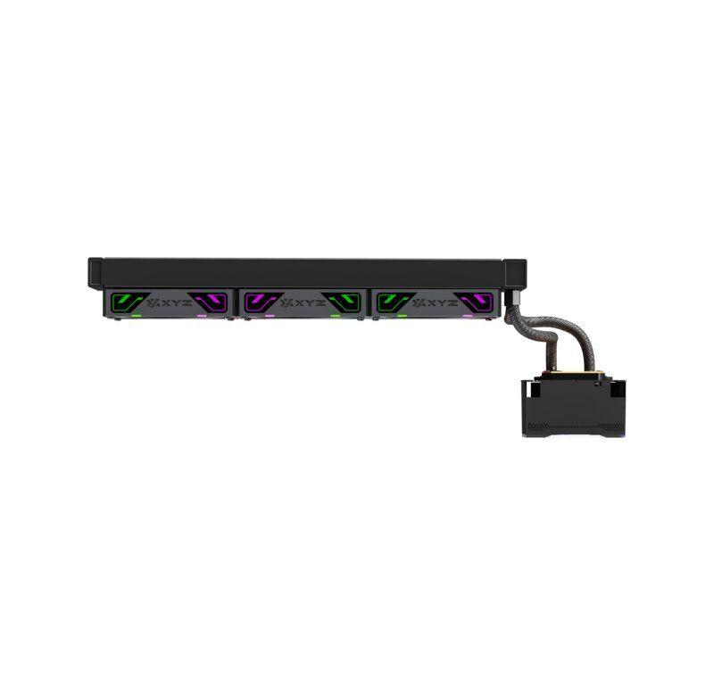 Refrigeración Líquida XYZ HYDROVIEW 360 Black, Pantalla LCD 3.5", A-RGB, Intel/AMD-3