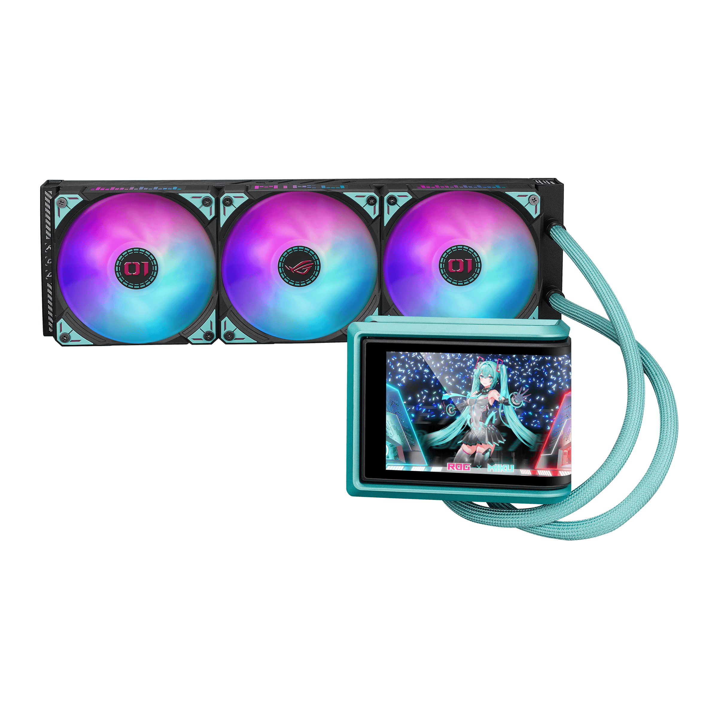 Refrigeracion Liquida ASUS ROG RYUO IV 360 ARGB Hatsune Miku Edition AMOLED 360mm Intel AMD-2