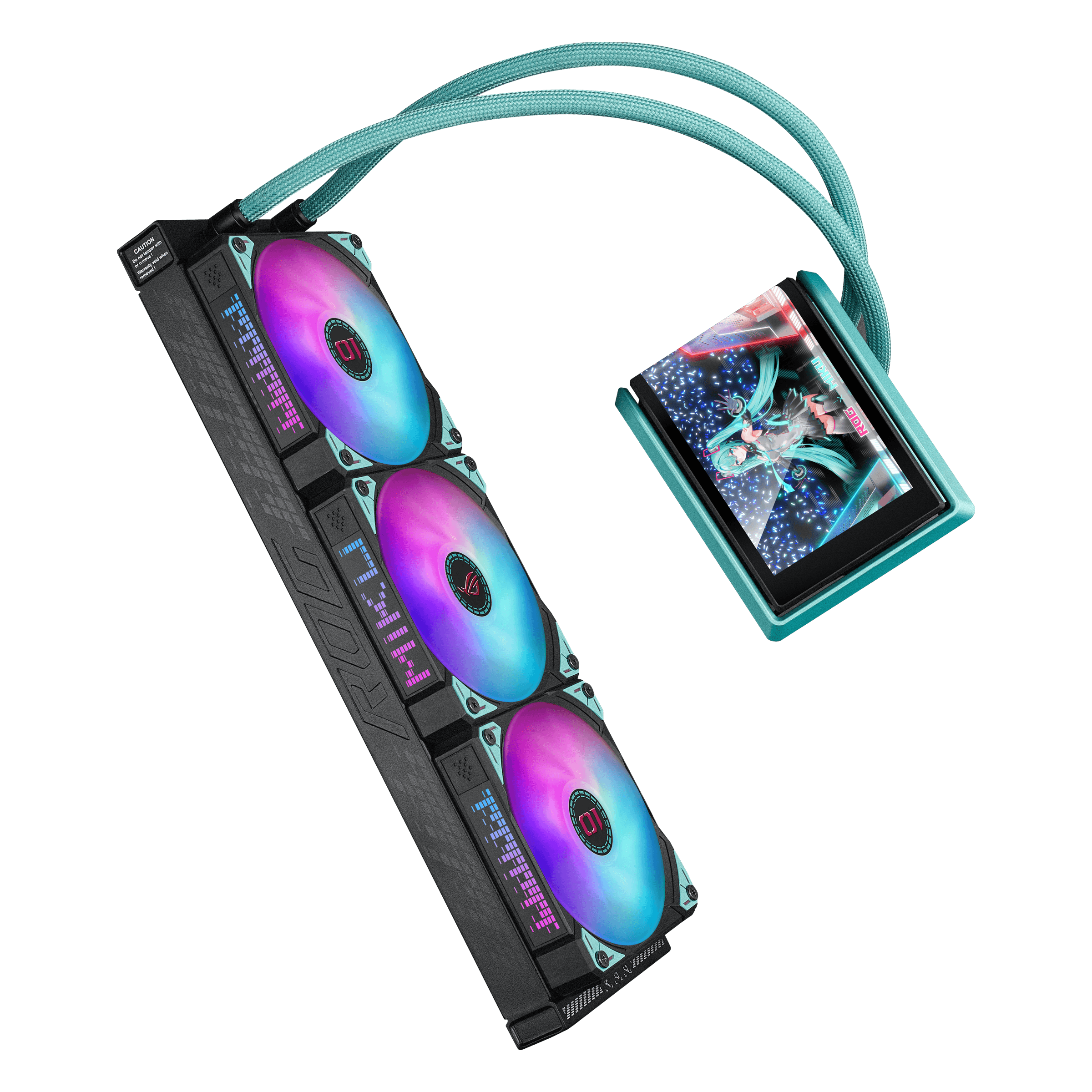 Refrigeracion Liquida ASUS ROG RYUO IV 360 ARGB Hatsune Miku Edition AMOLED 360mm Intel AMD-3