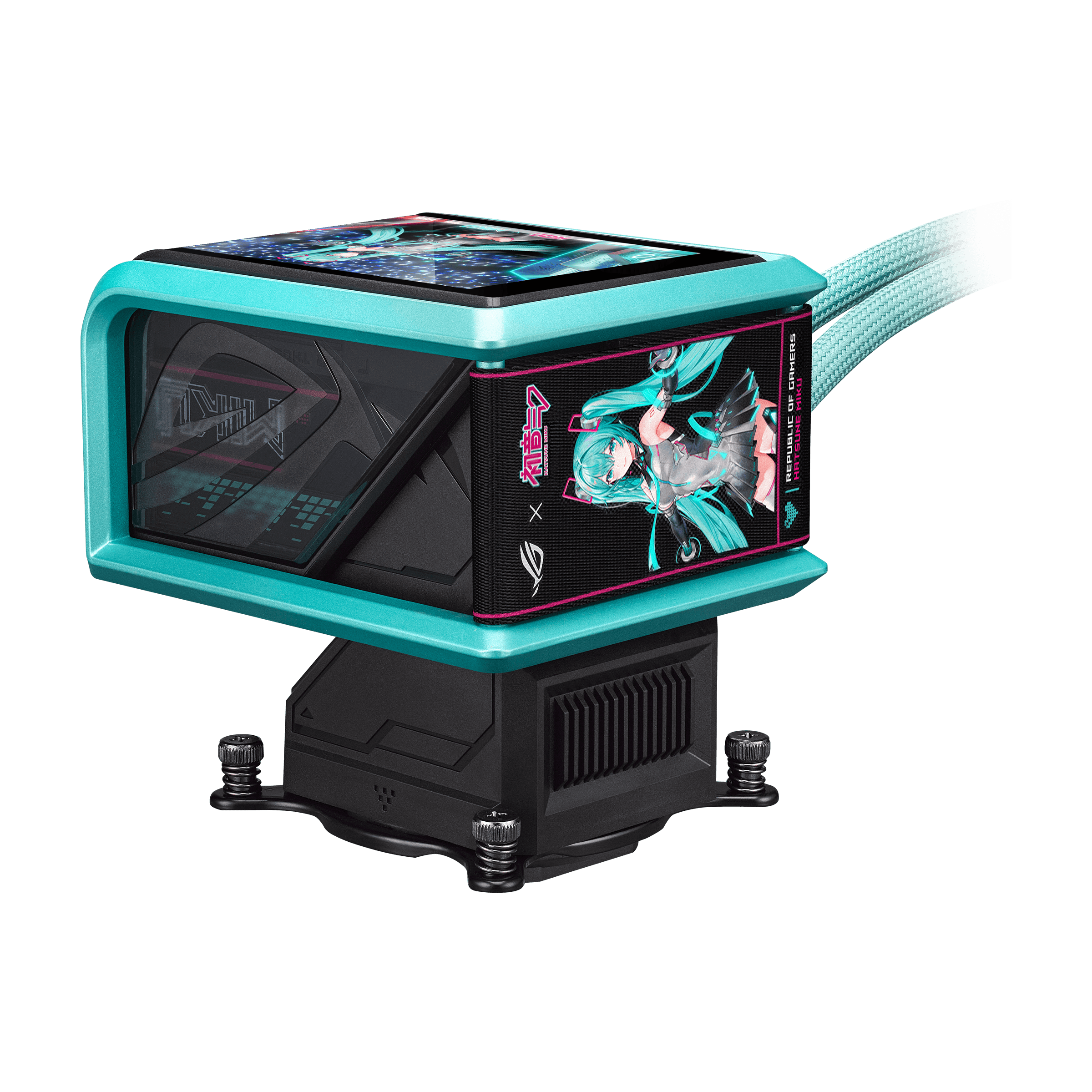 Refrigeracion Liquida ASUS ROG RYUO IV 360 ARGB Hatsune Miku Edition AMOLED 360mm Intel AMD-4