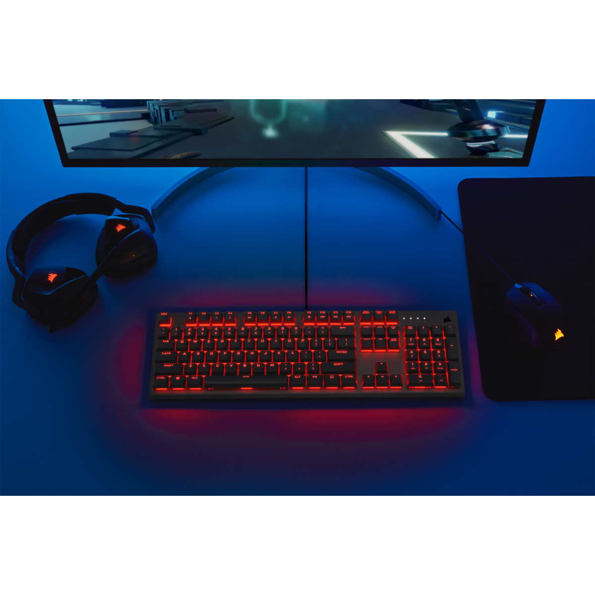 Teclado Mecánico Corsair K60 Pro, Switch Cherry Viola, Negro-1