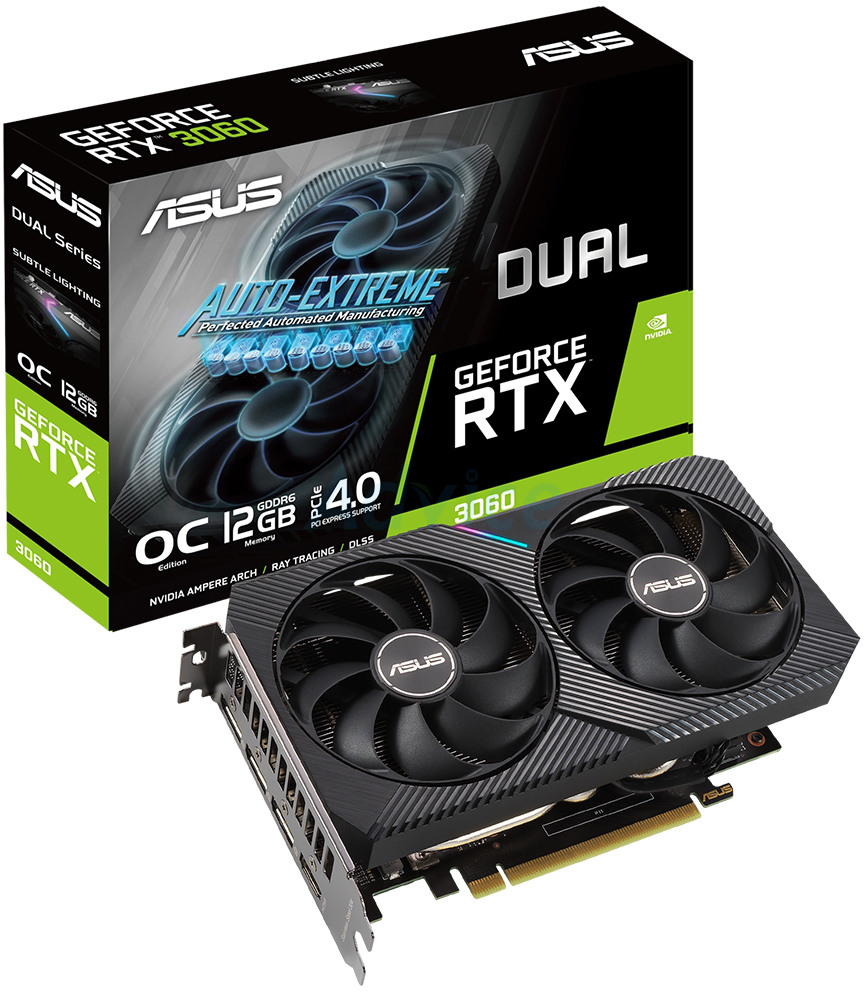 Tarjeta de Video ASUS Dual GeForce RTX 3060 V2 OC Edition, 12GB GDDR6, 192bit, PCIe 4.0-0