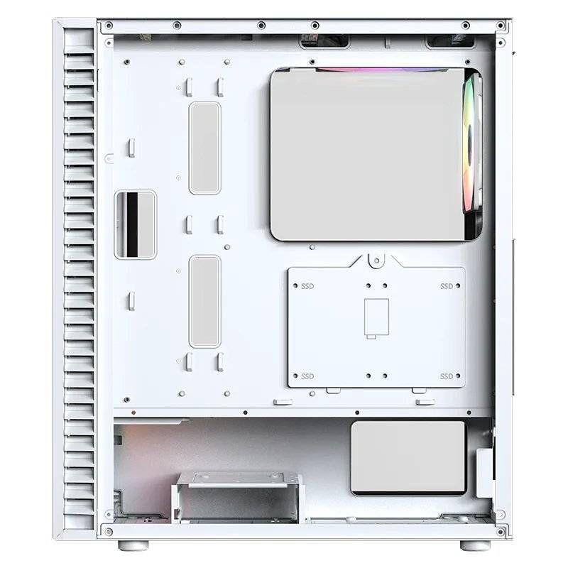 Gabinete Gamer XYZ AIRONE 100 MESH White Incluye 6 Ventiladores ARGB ATX m ATX mini ITX-2