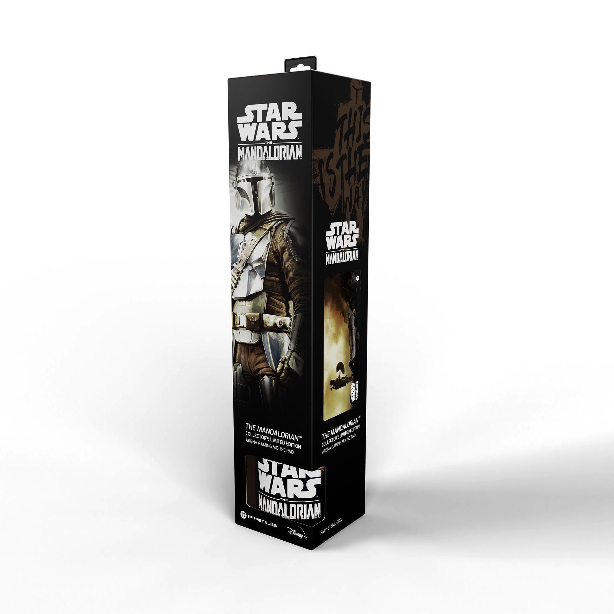 MousePad Gamer Primus Gaming Mandalorian Edition XXL, Espesor 4mm, 90 x 42 cm, Café/Negro-4