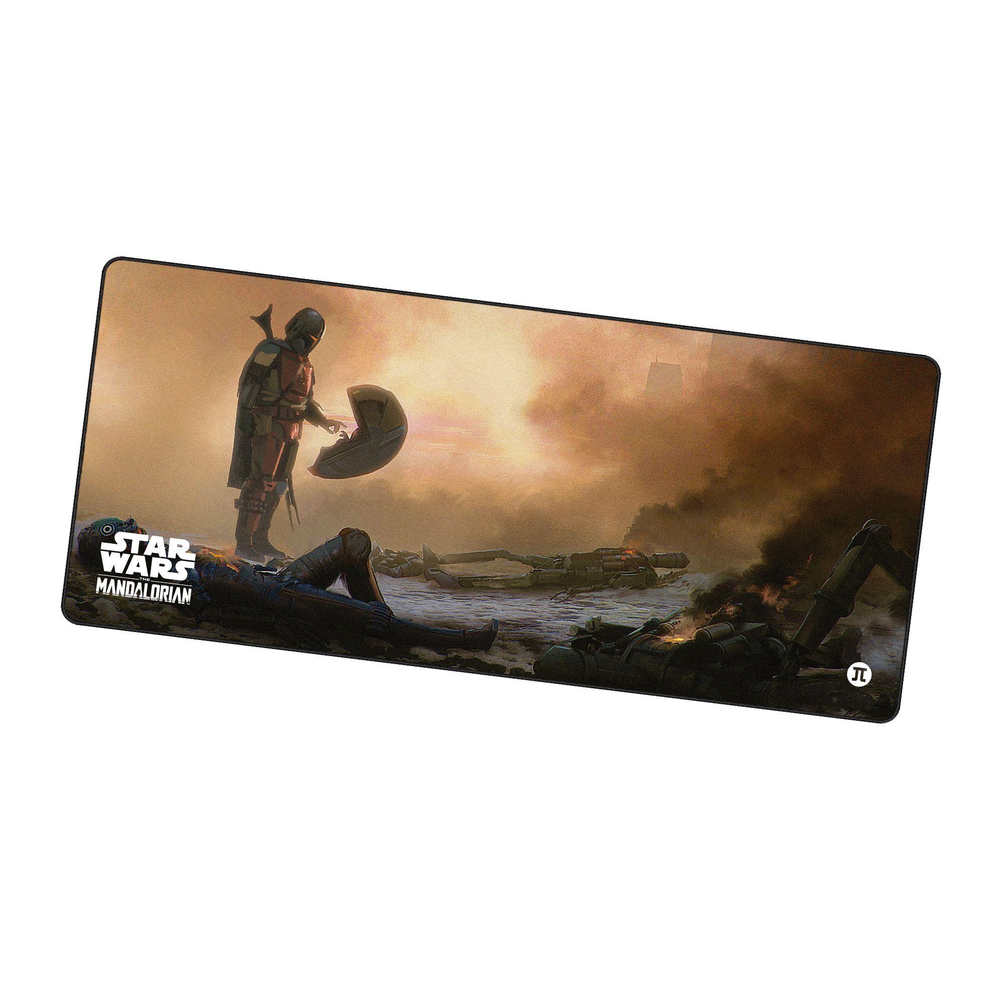MousePad Gamer Primus Gaming Mandalorian Edition XXL, Espesor 4mm, 90 x 42 cm, Café/Negro-0