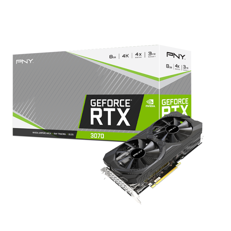 Tarjeta de Video GeForce RTX™ 3070 8GB UPRISING Dual Fan LHR-0