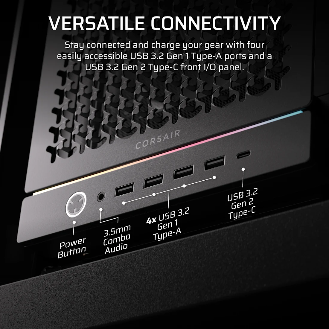 Gabinete Gamer Corsair FRAME 5000D RS, Modular, Color Negro-4