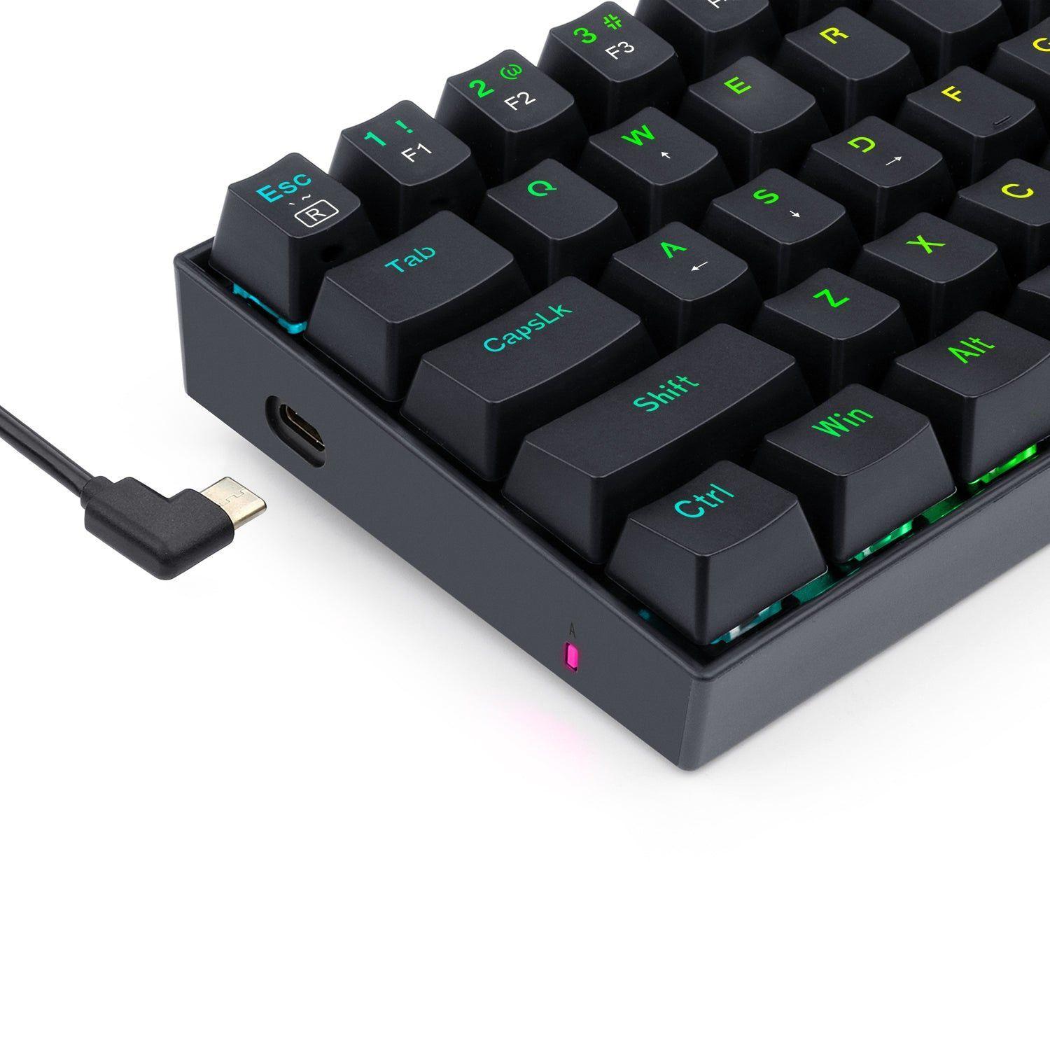 Teclado Gamer  K630RGB Dragonborn, Mecánico, Switch Blue, Negro, Inglés-5