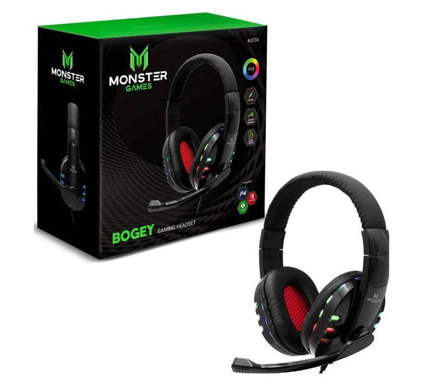 Audífonos Monster Games Bogey, Stereo 3.5mm, RGB-1