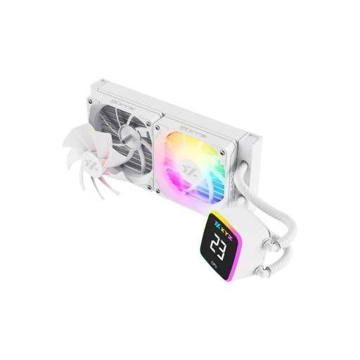 Refrigeración Líquida XYZ AQUAPULSE AIO 240 White, 240mm, Visor Temperatura, Intel/AMD, Blanco-2