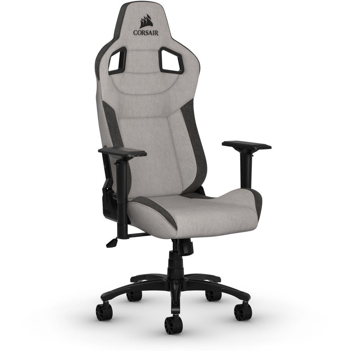 Silla Gamer Pro Corsair T3 Rush Gris/Carbón-3