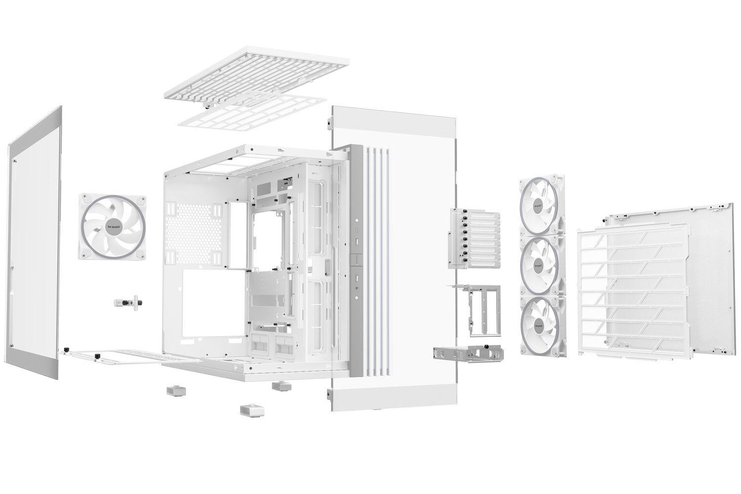  Gabinete Gamer Be quiet! Light Base 900 FX White, 4x140mm ARGB, E-ATX, Color Blanco -4
