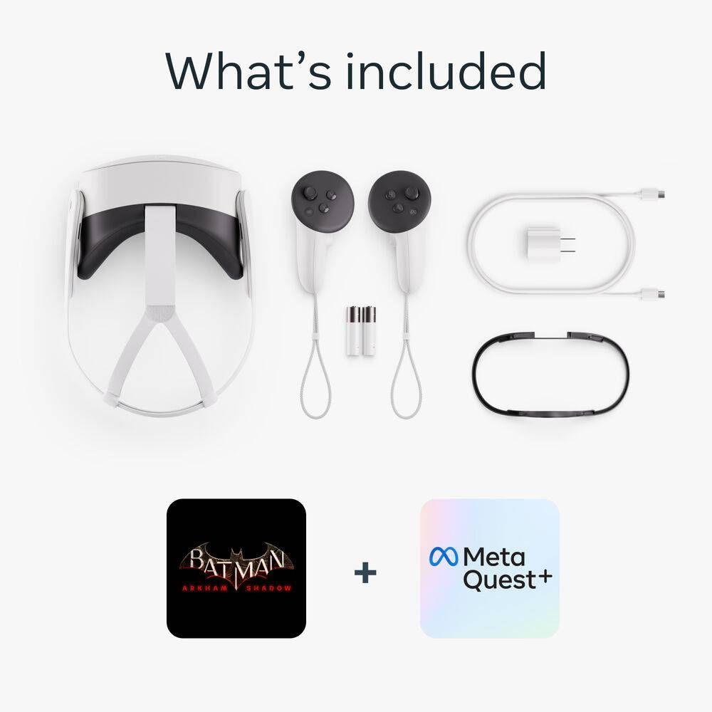 Visor de Realidad Mixta Meta Quest 3S, 128GB, Incluye Juego Batman: Arkham Shadow, Blanco-6
