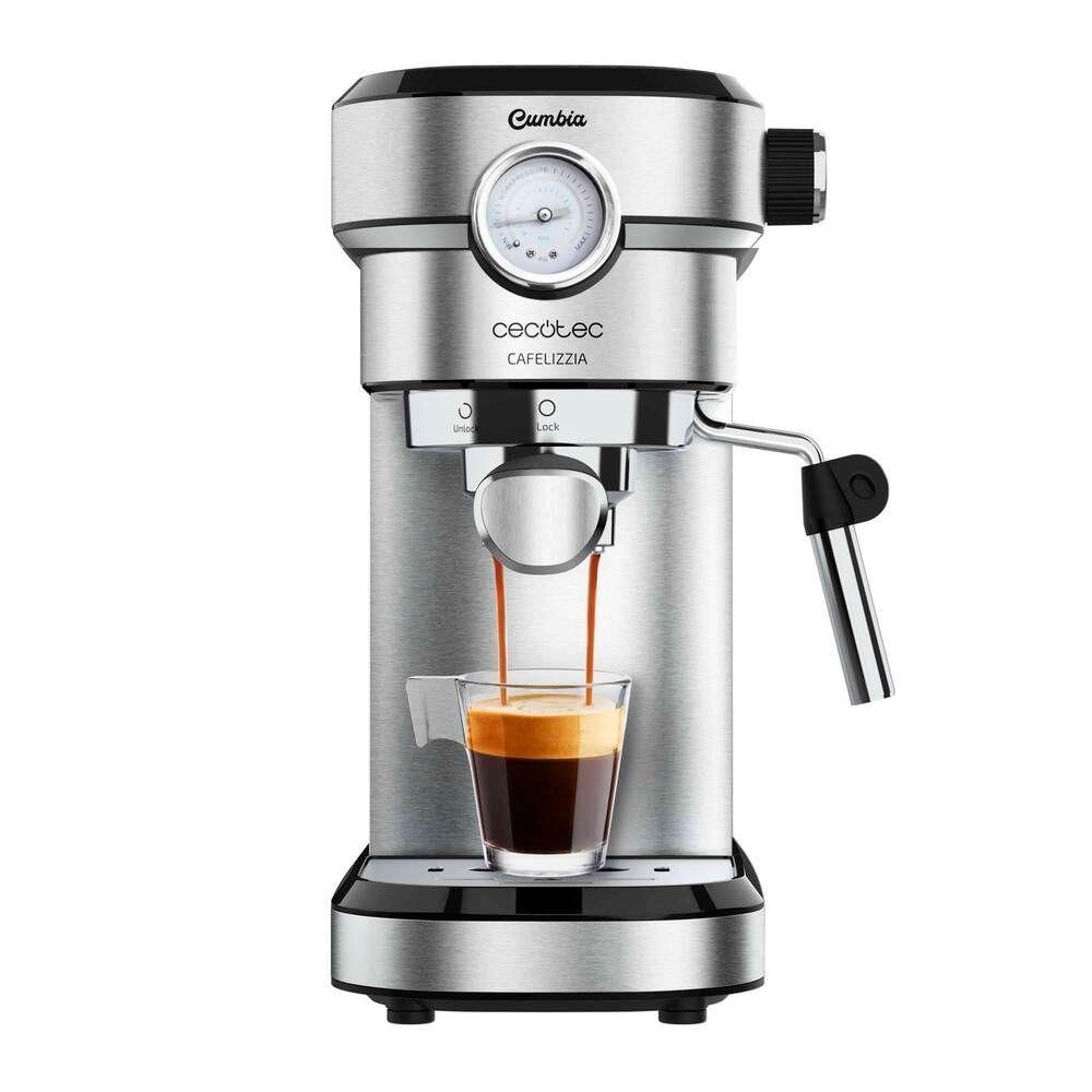 Cafetera para Espressos CECOTEC Cafelizzia 790 Steel Pro, 1350 W, Manometro, Thermoblock, 1.2 L.-0