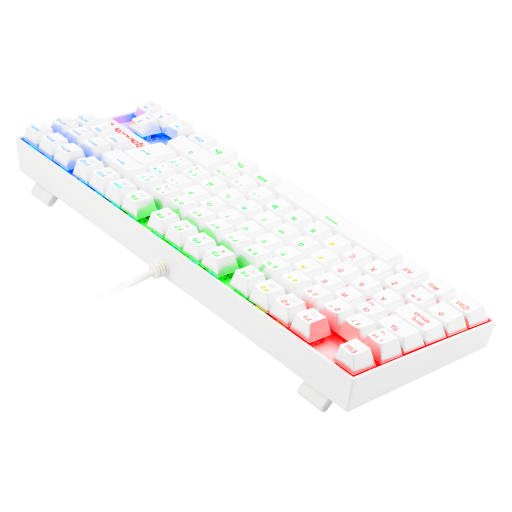 Teclado Gamer Redragon Kumara K552, Mecánico, White-2
