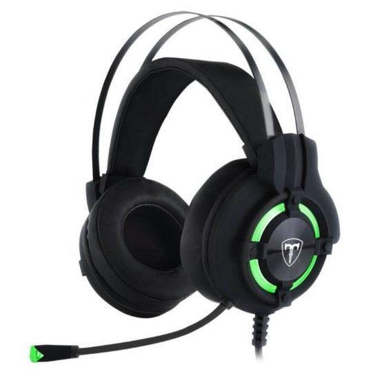 Audífonos Gamer T-Dagger Andes, Micrófono Integrado, Retroiluminado, Black/Green-0