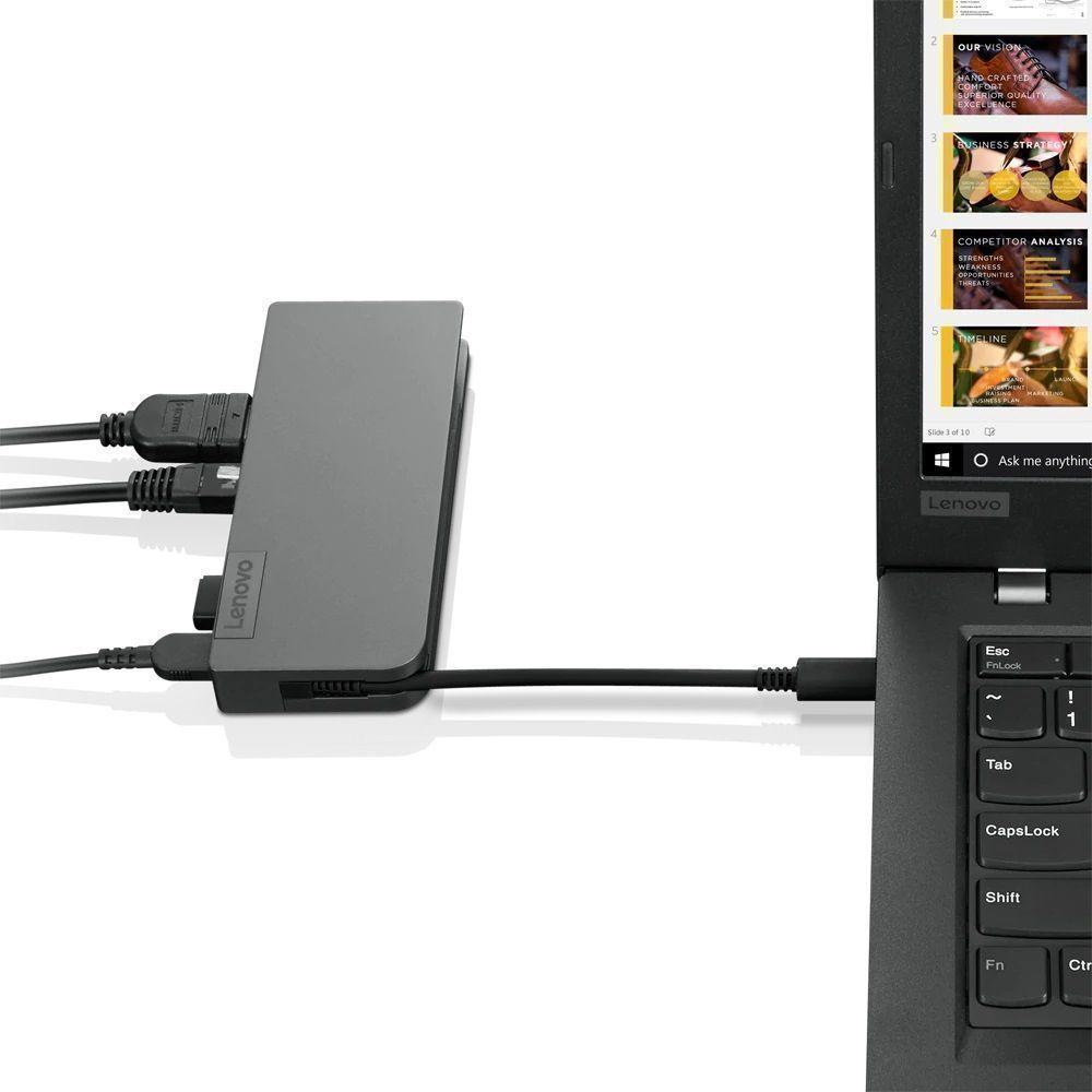 Estación de Acoplamiento USB-C Lenovo,Travel Hub-1