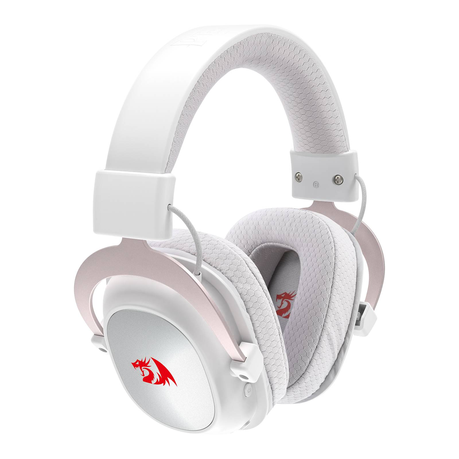 Auriculares Gamer Inalámbricos Redragon Zeus Pro H510-PRO - Sonido Envolvente 7.1, Color Blanco-2