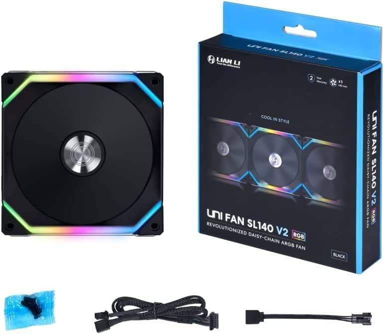 Ventilador Lian Li Uni Fan SL140 V2, RGB, 1 Unidad, Negro-6