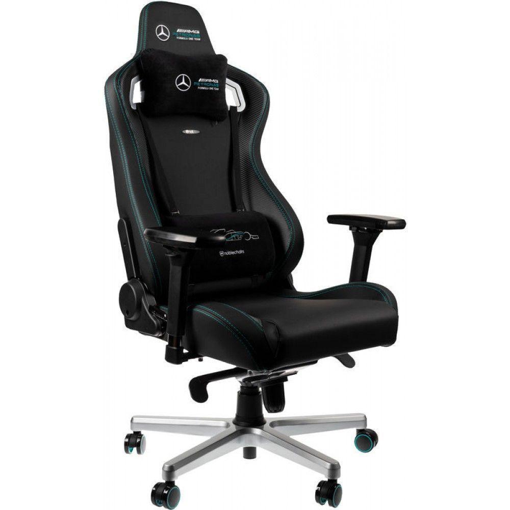 Silla Gamer Premium Noblechairs Epic - Edición Especial Mercedes-AMG Petronas 2021-0