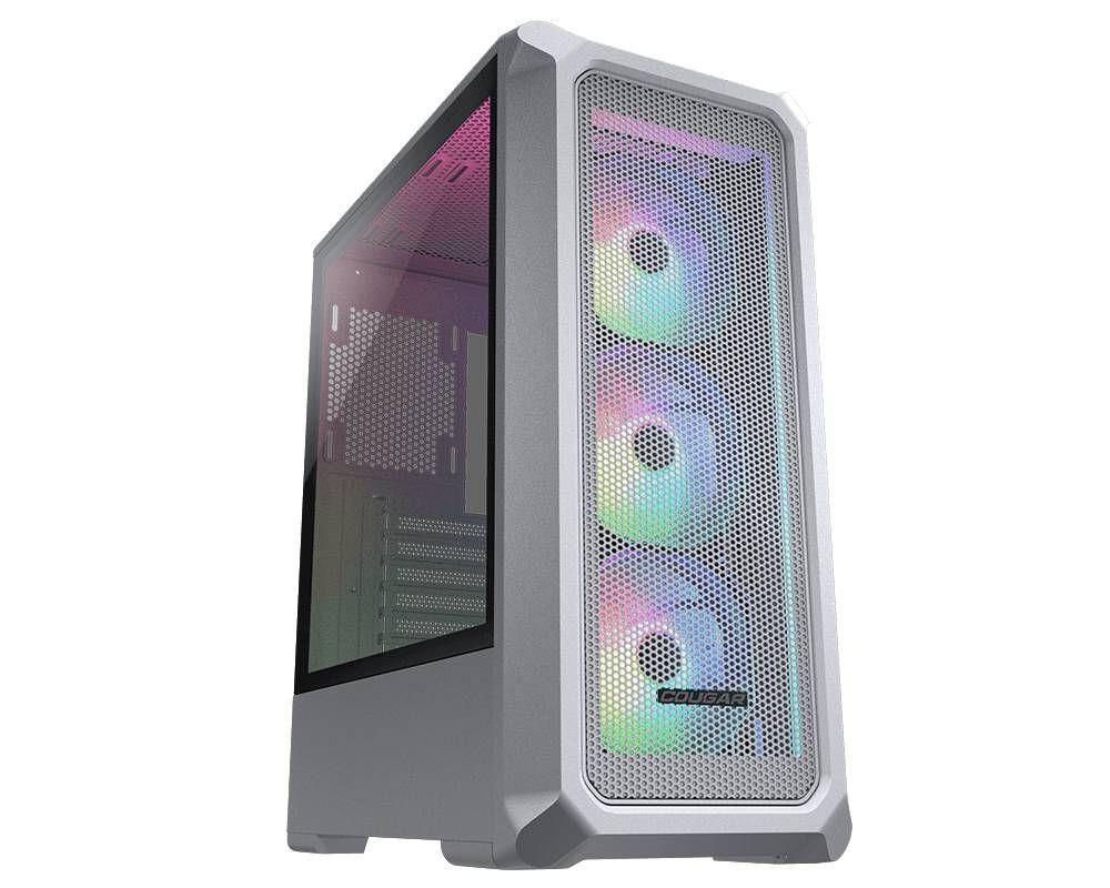 Gabinete Gamer Cougar Archon 2 Mesh RGB White, Mid Tower, 3 Ventiladores Preinstalados, Blanco-2