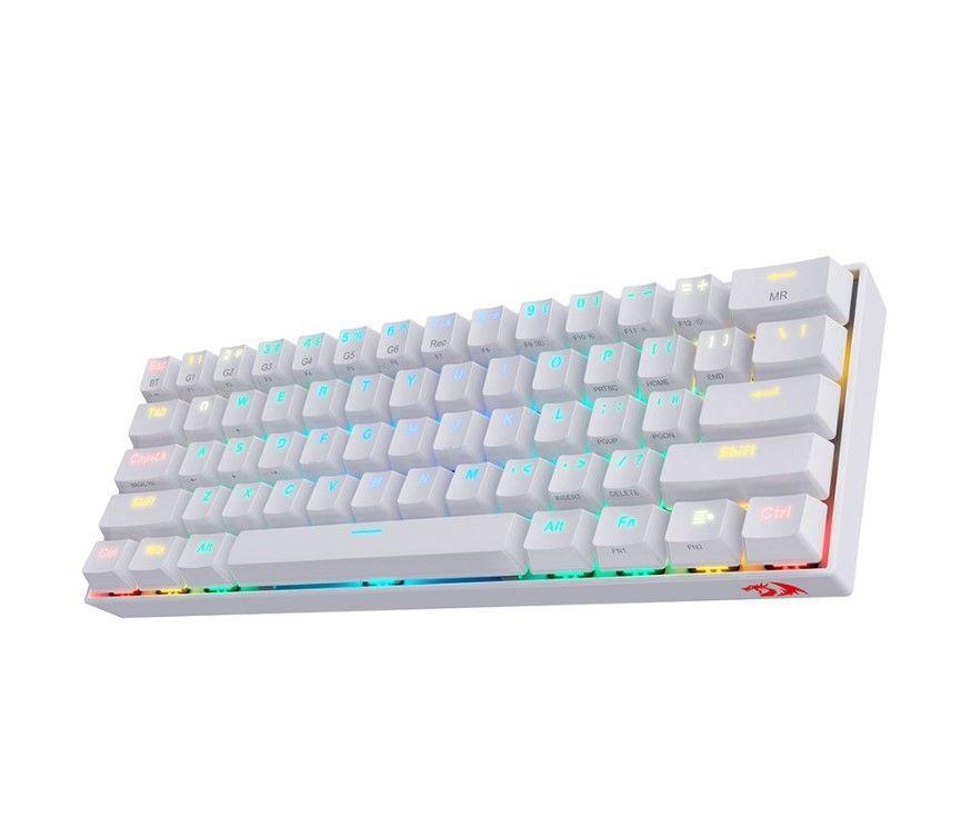 Teclado Gamer Redragon K530W Draconic, 60%, RGB, Blanco, Inglés-2