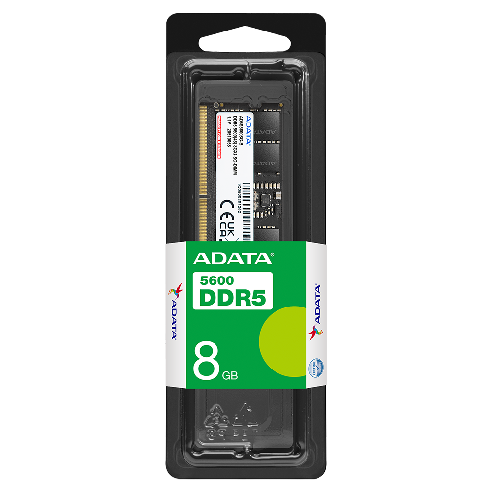 Memoria RAM para Notebook ADATA 8GB DDR5, 5600MT/s, SODIMM, Negro-2