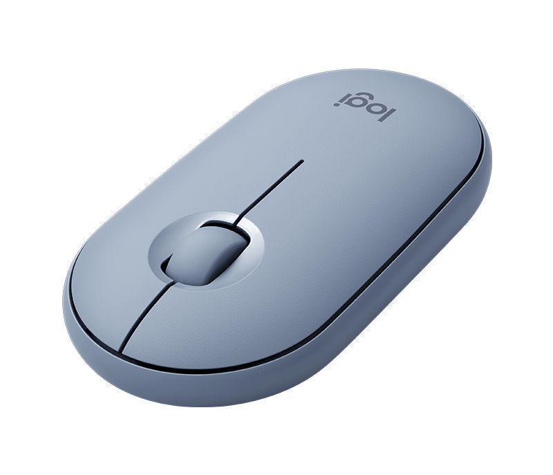 Mouse Wireless Logitech Pebble M350, Azul-1