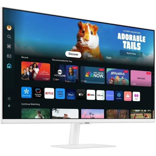 Monitor Smart Plano Samsung 27" M50D M5 FHD, VA, 60Hz, 4ms(GTG), Color Blanco-0
