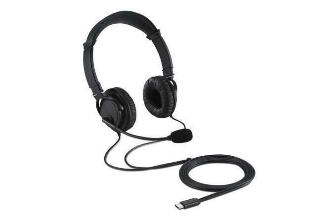 Audífonos con Micrófono Kensington Hi-Fi, Over-Ear, Conexión USB-C, Negro-1