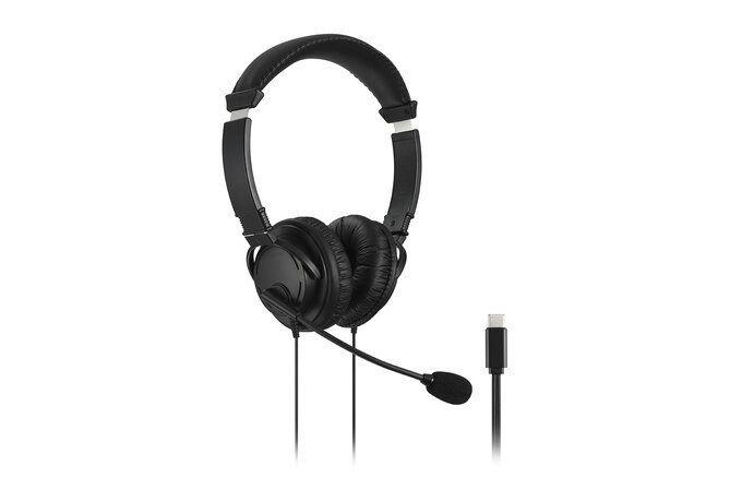 Audífonos con Micrófono Kensington Hi-Fi, Over-Ear, Conexión USB-C, Negro-0