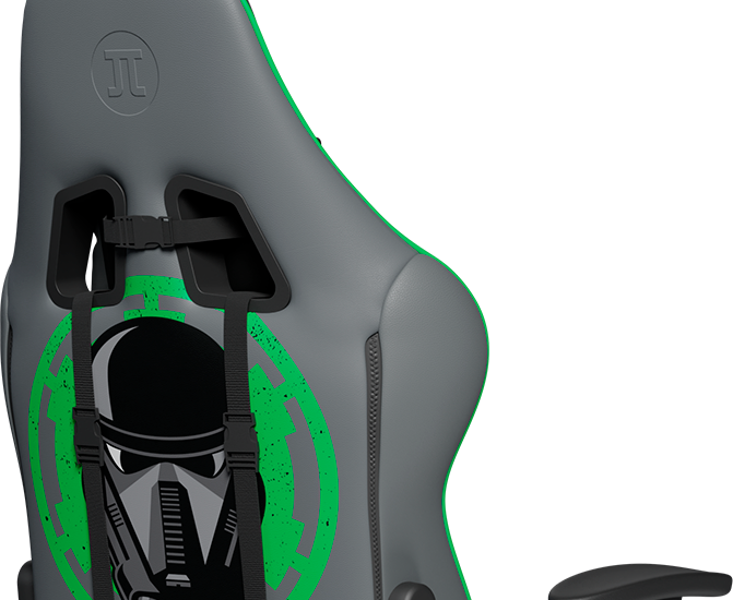 Silla Gamer Primus THRÓNOS 200S Star Wars Death Trooper Limited Edition, Negro/Verde-2