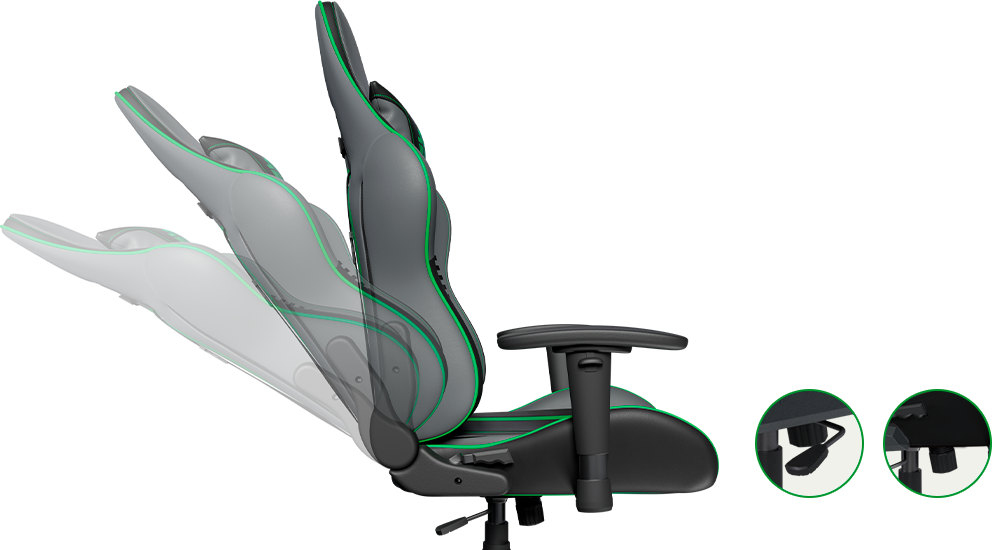 Silla Gamer Primus THRÓNOS 200S Star Wars Death Trooper Limited Edition, Negro/Verde-3